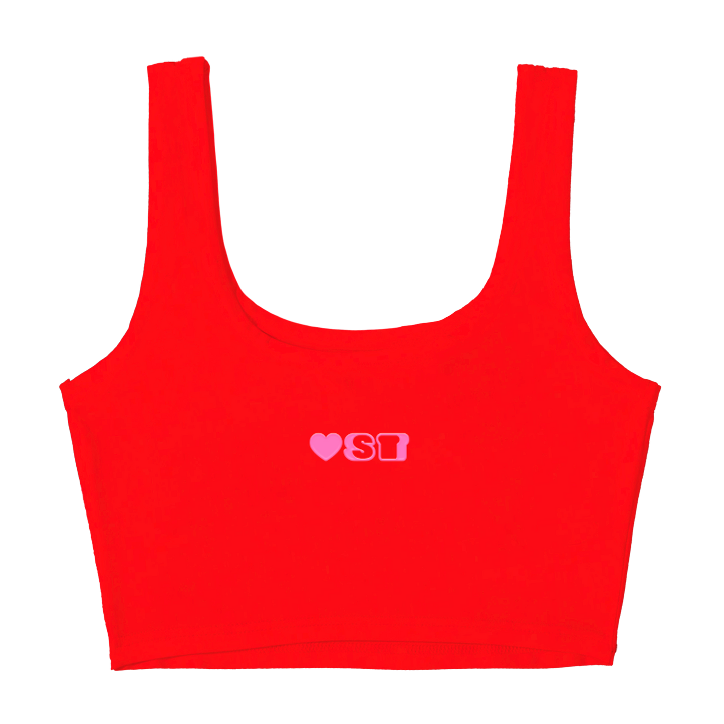 Red ST toast crop top