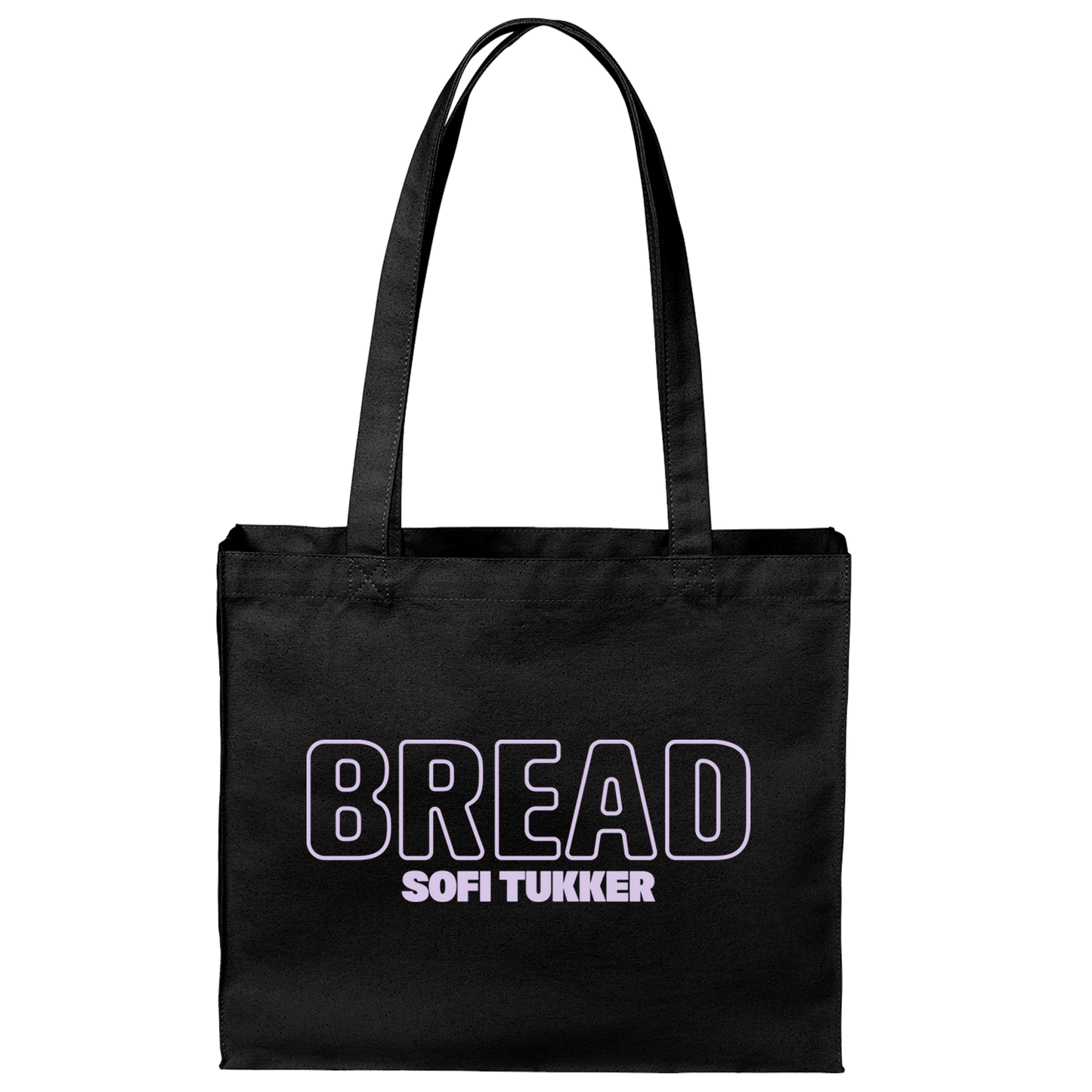 Black BREAD Tote Bag