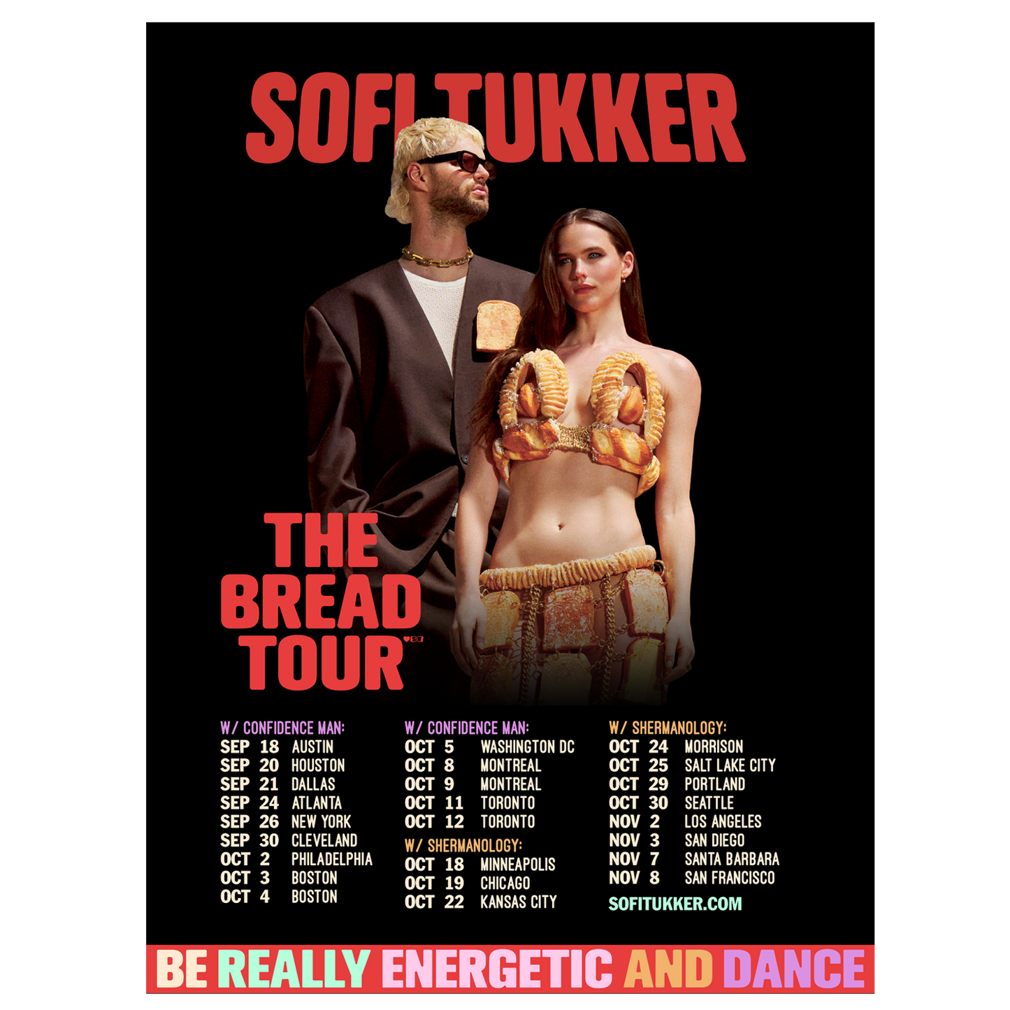 18 x 24 BREAD Tour Poster