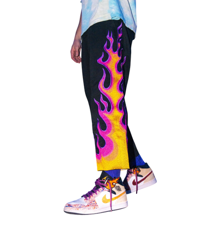 WET Flame Cropped Pants