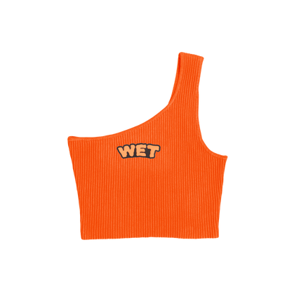 WET Orange Crop Top