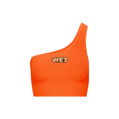 WET Orange Crop Top