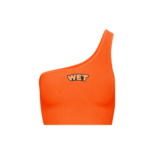 WET Orange Crop Top